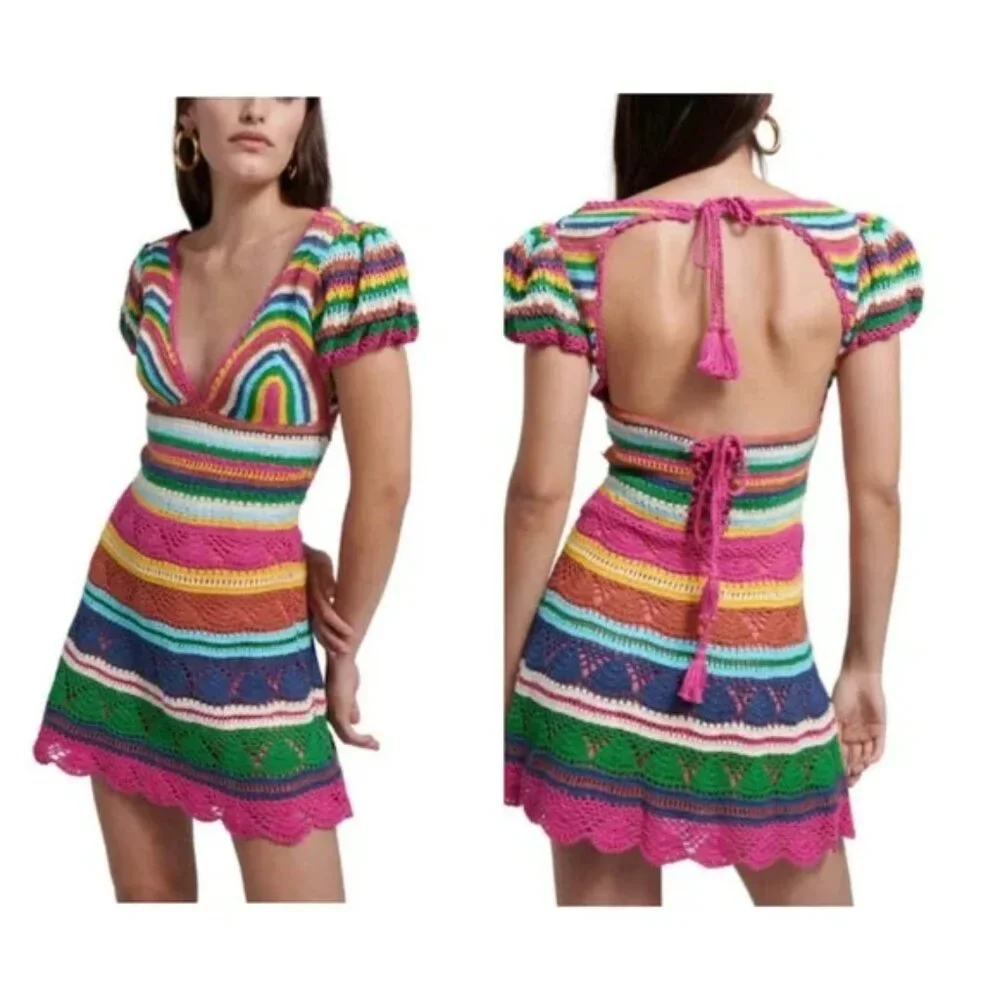 Love The Label Larona Crochet Dress S - Picture 1 of 16
